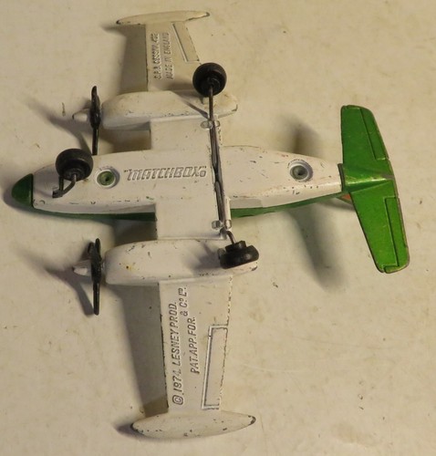 Vintage Green Matchbox 1974 Lesney Prod. & Co. S.B.8 Cessna 402 Made In England - Picture 12 of 17