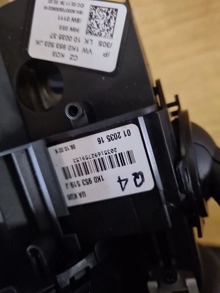 2010 VOLKSWAGEN GOLF MK6 ПОЛНЫЙ РУЛЬ + КОЛОНКА + ИНДИКАТОР СКВИБ + СУМКА - Изображение 4 из 4