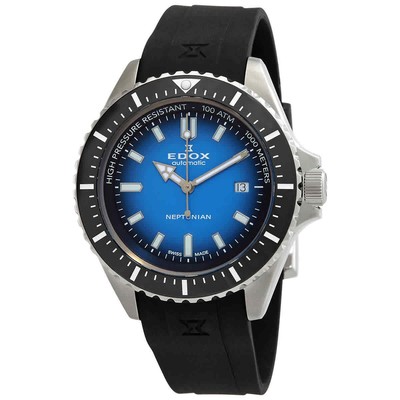 Edox SkyDiver Automatic Blue Dial Men's Watch 80120 3NCA BUIDN