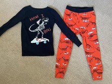 Boys GAP Halloween Dinosaur Pyjamas Age 6-7