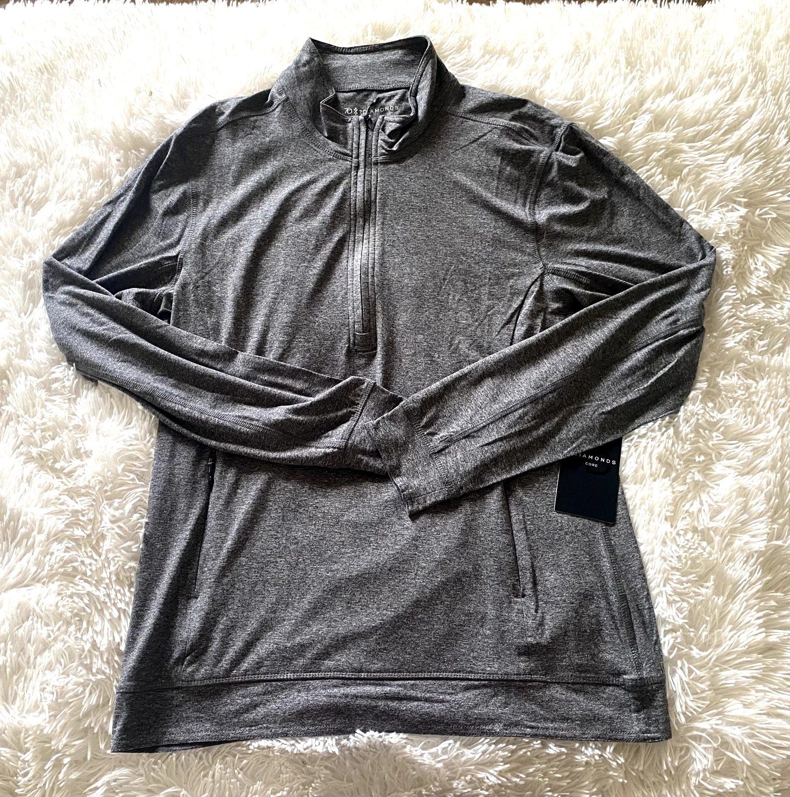 $109 NEW 7 Diamonds Core Performance 1/4 Zip Stretch Long Sleeve Shirt Gray
Opens in a new window or