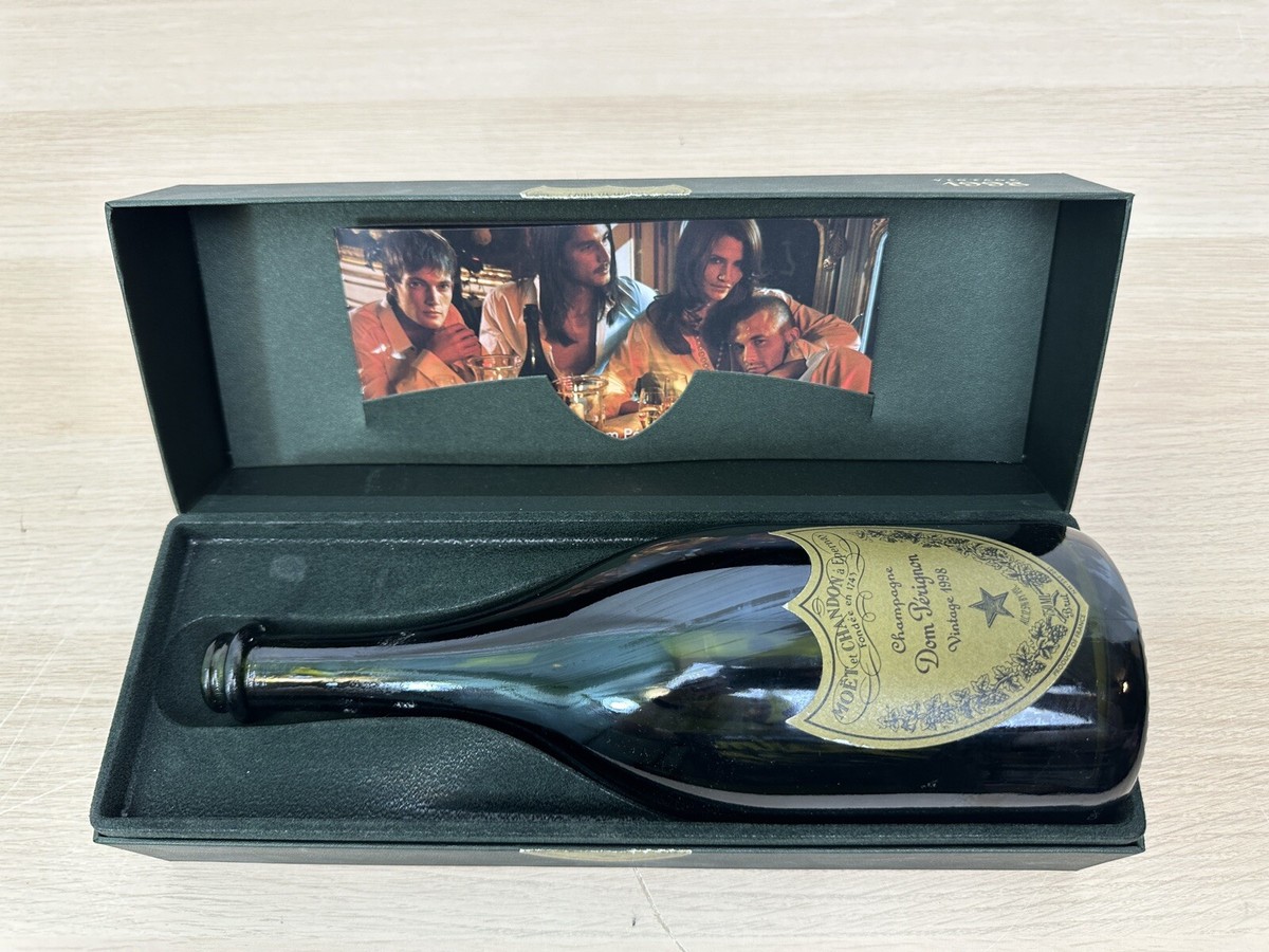 Vintage 1998 Dom Perignon Empty Champagne Bottle Vintage 1998 Dom Perignon Empty Champagne Bottle