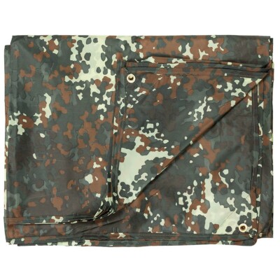 Max Fuchs  Outdoor Bushcraft Waterproof Tarpaulin PU-coated Tarp 3x4m BW Camo