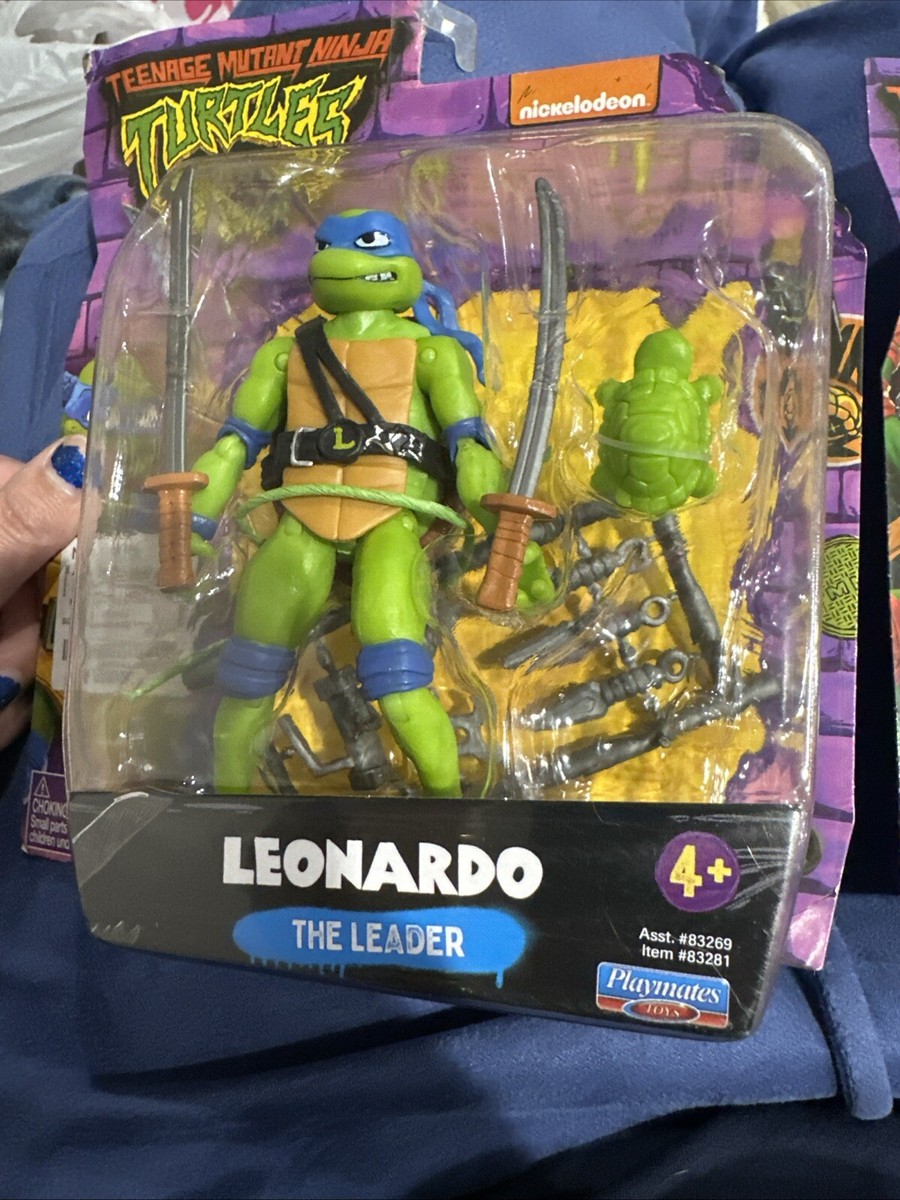 Figurine TMNT Leonardo - Tortues Ninja Mutant Mayhem - Playmates Movie - Neuve