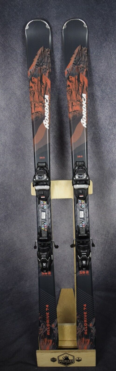 NEW NORDICA ALLDRIVE 74 SKIS SIZE 162 CM WITH MARKER BINDINGS | eBay
