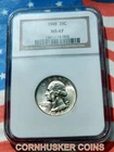 1948 P SILVER QUARTER  NGC MS 67 ~ BLAST WHITE PQ+ NGC LIST $215 ~ FREE SHIPPING