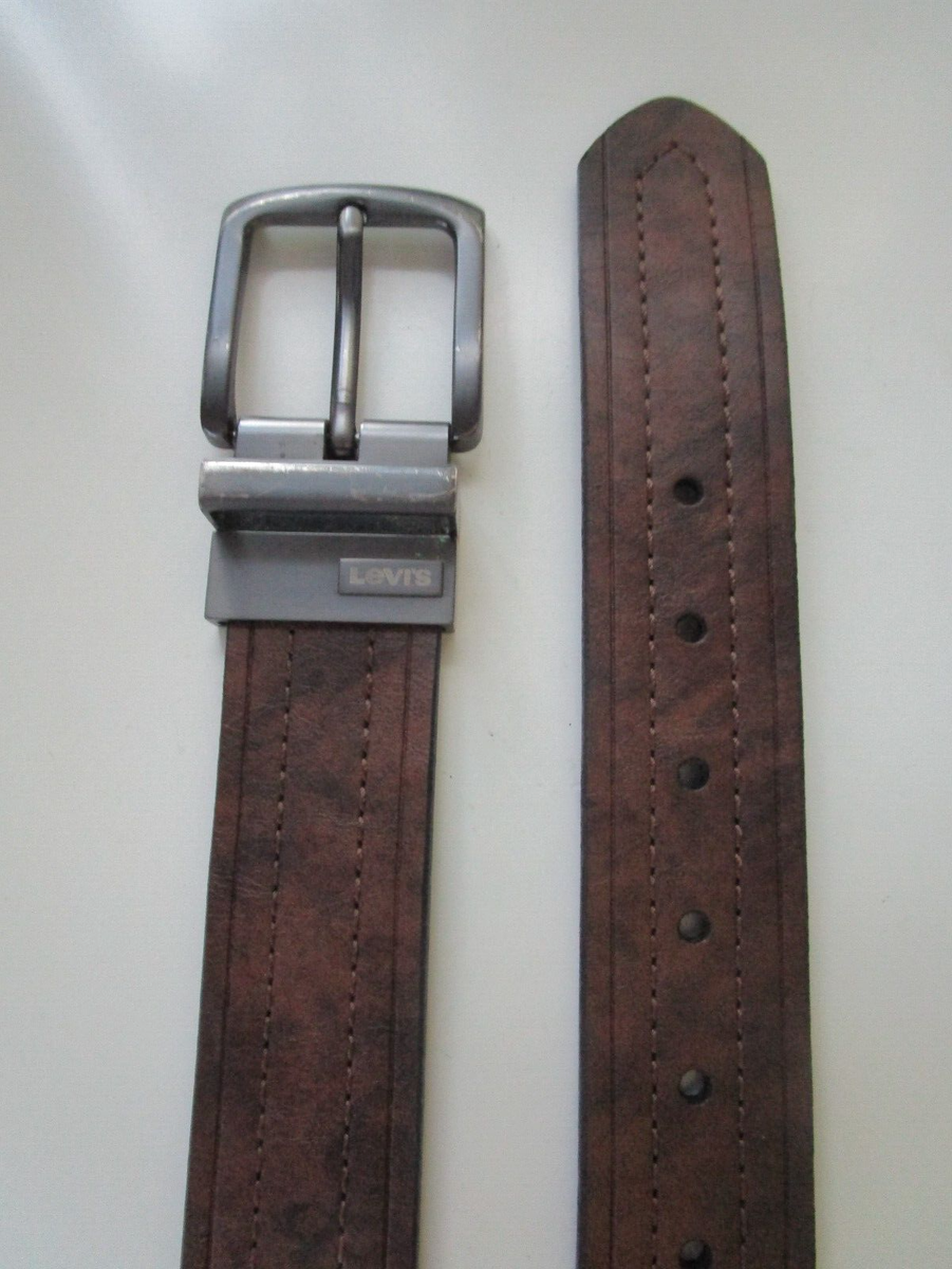Levi\'s DARK BROWN GENUINE LEATHER 1.5\