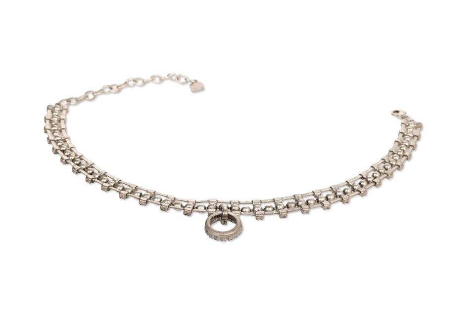 Collar DANNIJO LOTTI Mujer Latón Plateado Oxidado Cristales Swarovski Foto 3 de 4