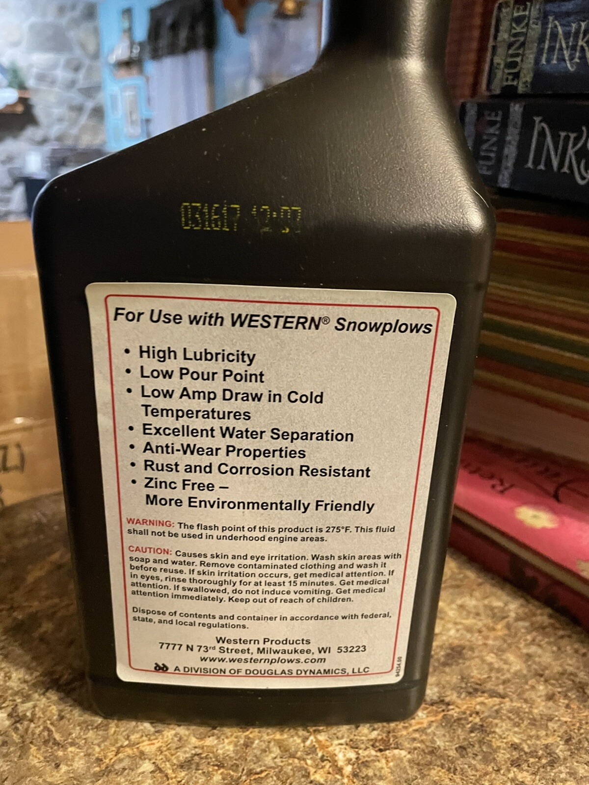 Western High Performance Snowplow Hydraulic Fluid Quart for sale