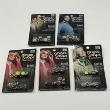 Vintage Ginger Snaps Snap Fasteners Lot Buttons Western Shirt Scovill USA