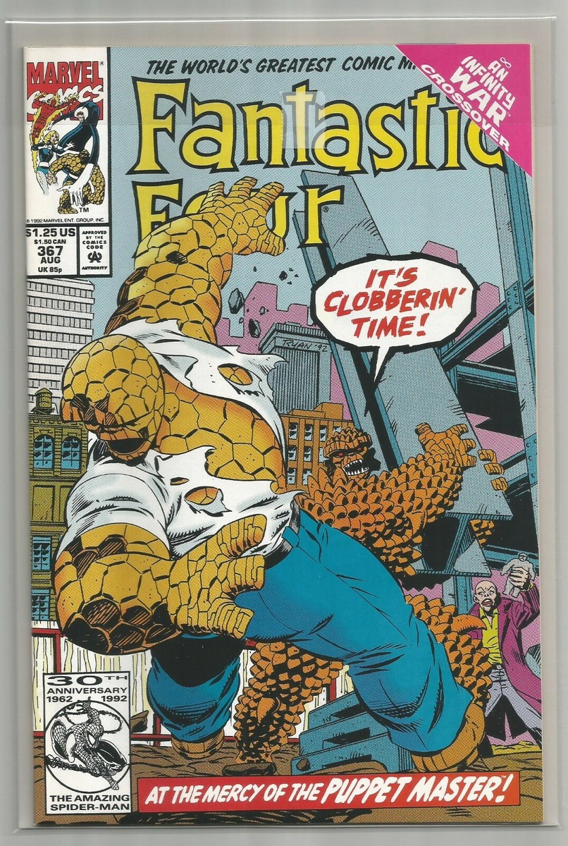 FANTASTIC FOUR #367 AUGUST 1992 NEAR MINT/MINT CONDITION INFINITY