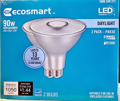 Ecosmart 90w Replacement LED Bulb 2 Pack NEW