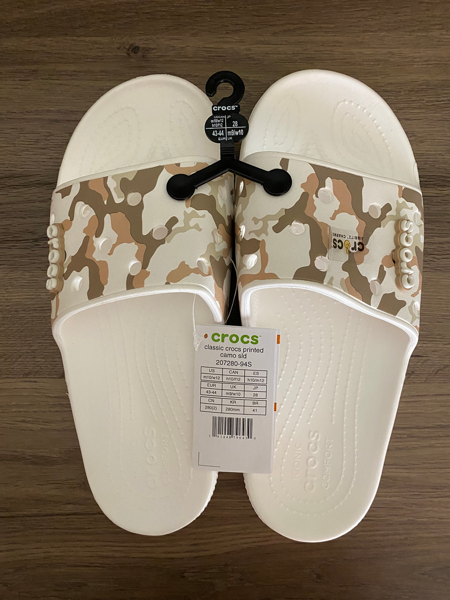 ⭐️NWT⭐️ Crocs Classic Classic Slides Mens Sz 10 Camo | eBay display picture 3