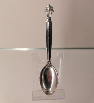 GEORG JENSEN Sterling Silber Kaffeelöffel Mokkalöffel Acanthus J. Rohde L 11,5cm