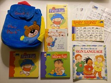 Baby Signs Sign Language ASL Lot Kit Teach Your Baby To Sign Books DVD