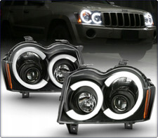 2x SCHEINWERFER HAUPTSCHEINWERFER FÜR JEEP GRAND CHEROKEE 2005 - 2007