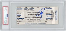 Stephen Curry Autographed NBA Three Point Record Ticket Stub Auto Steph 2021 PSA