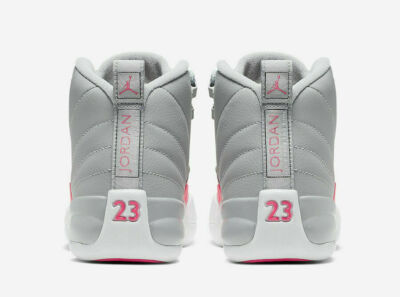 Air Jordan 12 Retro (GS) Sz 4.5Y/WMNS 6 Wolf Grey/Racer Pink
