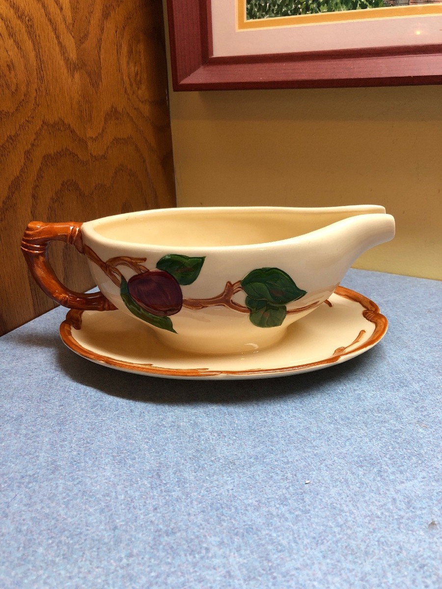 Franciscan Ware Apple Pattern Dinner ware Oven Safe Backstamp Gravy Boat