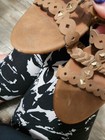 Dollhouse strappy wedge tan size 7.5 women's ladies shoe summer — photo 7