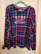 Womens Jane and Bleecker Silky Stretch Fleece Pajama PJ Set XXL/2XL Soft Comfort