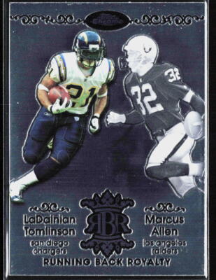 2007 Topps Chrome LaDainian Tomlinson / Marcus Allen Running Back Royalty