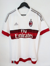 AC MILAN 2015/2016 AWAY FOOTBALL SHIRT MAGLIA KIT VINTAGE ADIDAS UOMO M