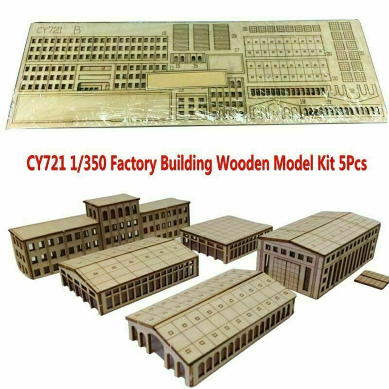 ハーバー　セット 1/350 Factory Building Set Warship Harbor Scene DIY Wooden