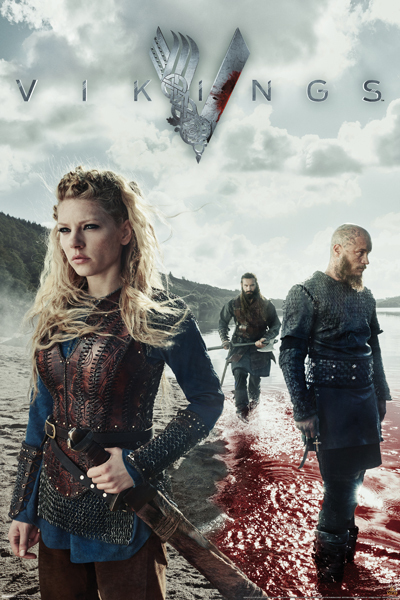 Vikings Blood Television show 24x36 poster History Channel Ragnar