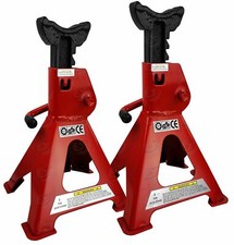 Pair of 3 Ton Tonne Heavy Duty Axle Stands For Car Caravan Van & Trailers