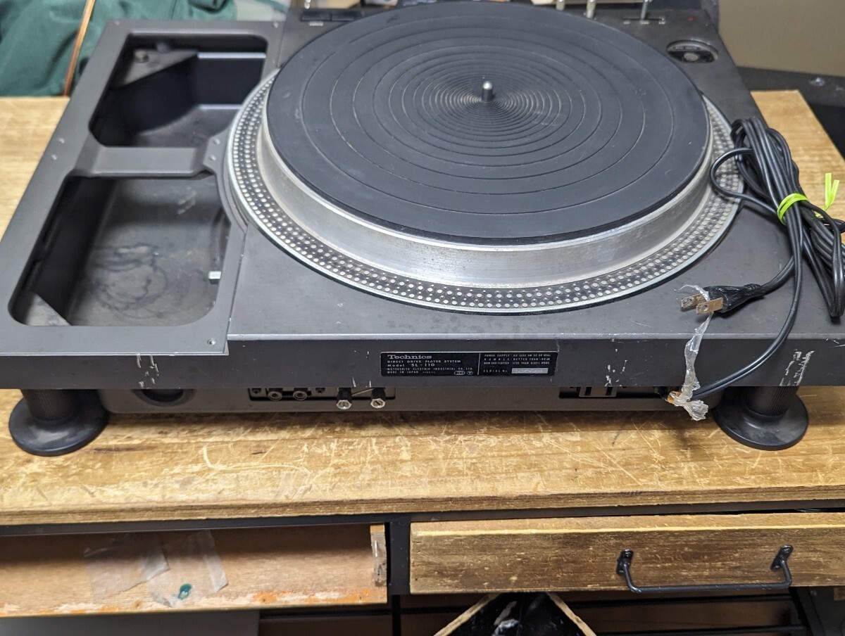 Technics SL-110 Turntable with Adapter USED Japan | eBay