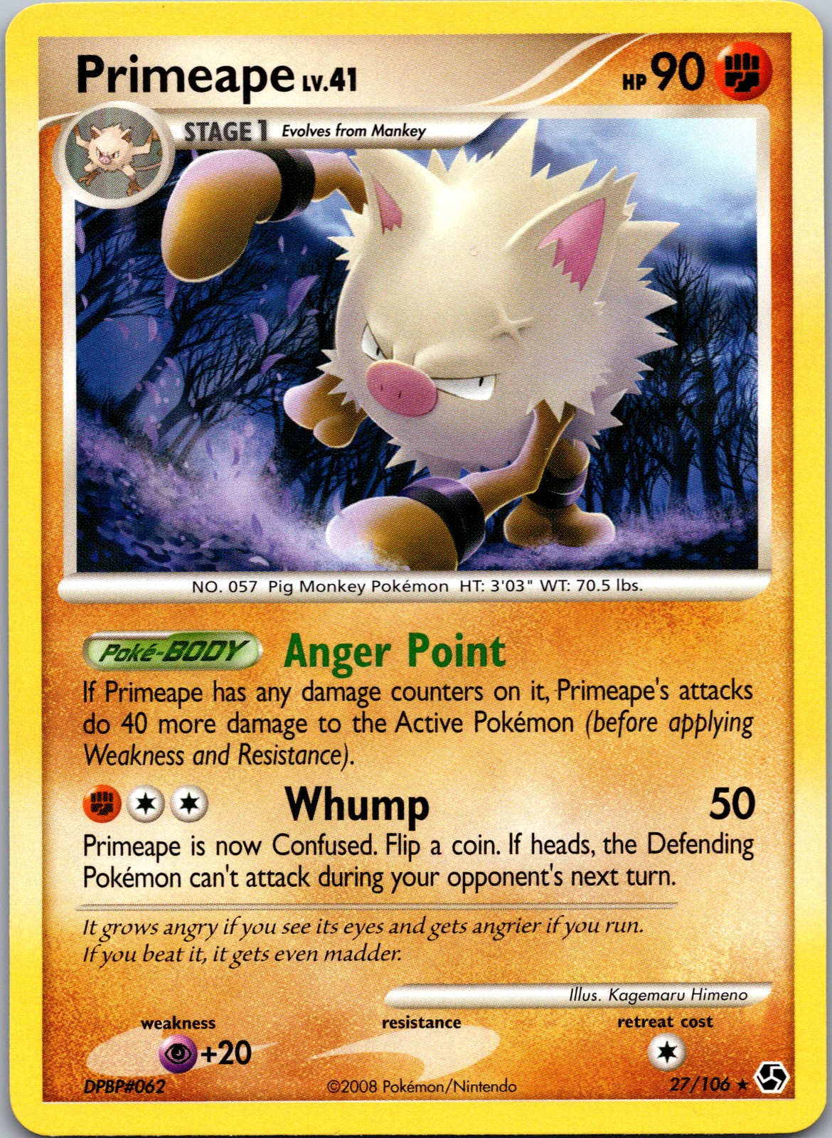 Primeape Great Encounters #27/106 Pokemon Non Holo LP