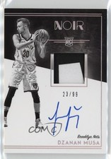 2018 Panini Noir Rookie Black and White 23/99 Dzanan Musa #328 Patch Auto 03xg