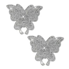 Crystal Car Stickers Butterfly Bling Rhinestone Decals, Self Adhesive Car 2PCS