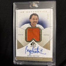 2024-25 SP Authentic SPA Bryan Trottier UD Authentics Game Used Patch Auto /25