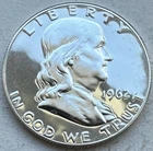 1962 Proof Franklin Half Dollar 90% Silver-INV#8900