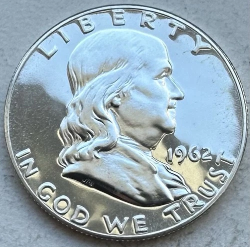 1962 Proof Franklin Half Dollar 90% Silver-INV#8900