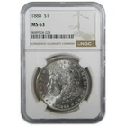 1888 Morgan Silver Dollar MS 63 NGC Uncirculated $1 Coin SKU:CP415