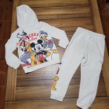 2 Pc Toddler Disney Mickey Friends Hoodie Sweatpants Jogger Set - Size 5T