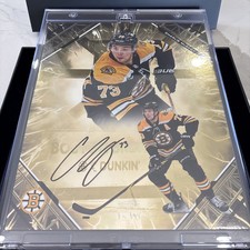 Charlie McAvoy Emanate Under Wraps Boston Bruins Fanatics Autographed Card 9/50