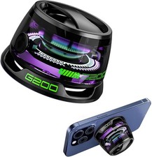 MagneticG200BluetoothSpeakerRGBLightPhoneStandBlack