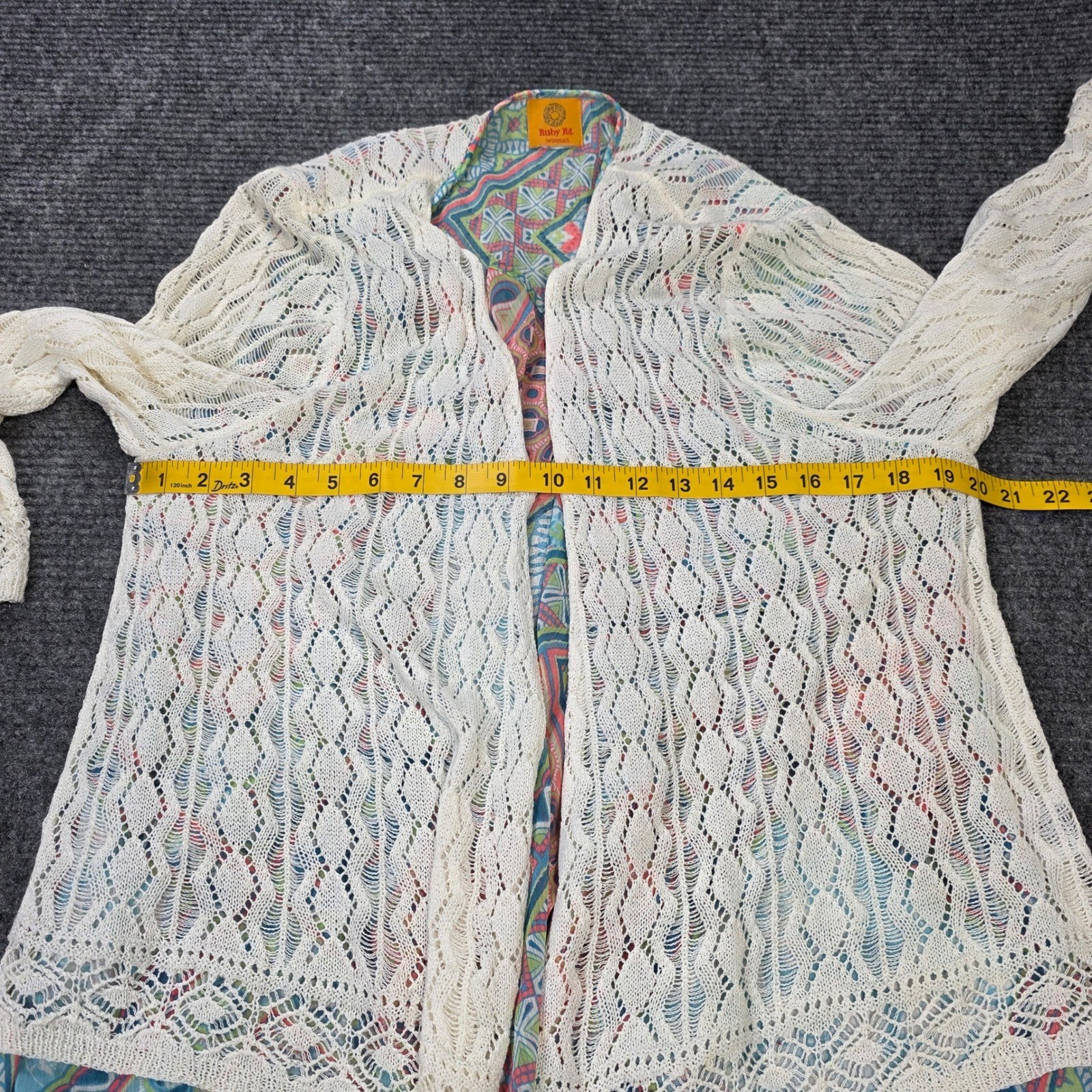 Ruby Rd Double Layer Geometric Print Cardigan Wom… - image 6