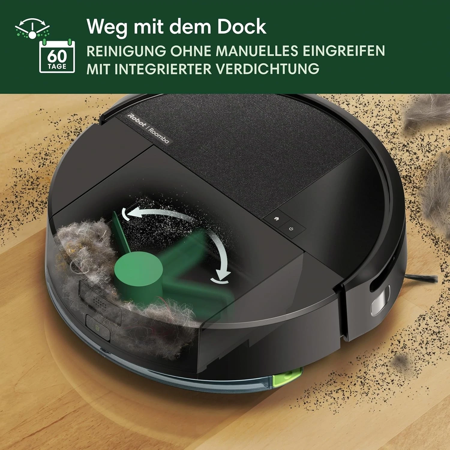 iRobot Roomba 205 DustCompactor L121040 Black