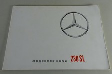 Mercedes-benz 230 Sl R113 Pagode Prospectbrochure As Of 021964