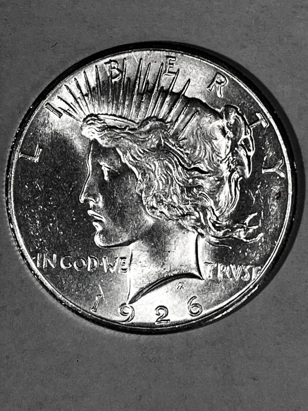 1926 P  PEACE  Dollar  GEM BU+ REGULAR $1400 ,NOW SALE PRICE $450  GEM BU PRICE