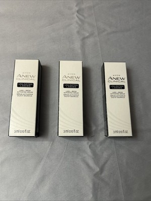 Avon ANEW Clinical UNLIMITED LASHES Lash & Brow Activating Serum (Lot of 3) NIB