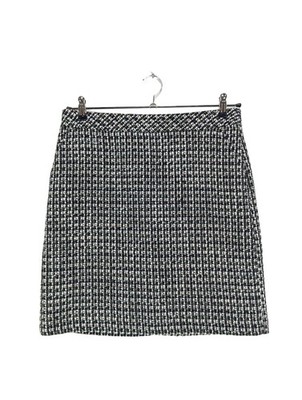COMMA High Waist Rock Damen Rock Gr. DE 40 hellgrau Elegant