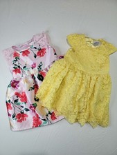 The Children's Place 12-18 Month Baby Girl Dress Bundle Floral  Yellow Lace...