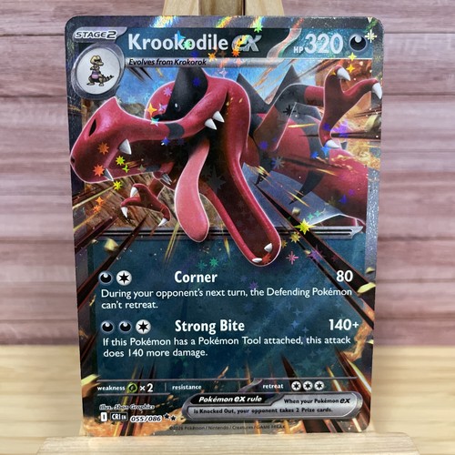 Krookodile ex 55/86 Double Rare Pokemon Chaos Rising