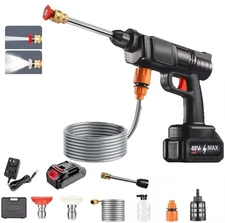 Cordless High Pressure Washer Spray Water Gun Tool Car Washing Cleaning Machine